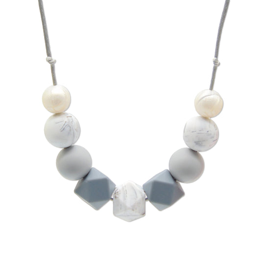Grey Skies - 9 Bead Necklace