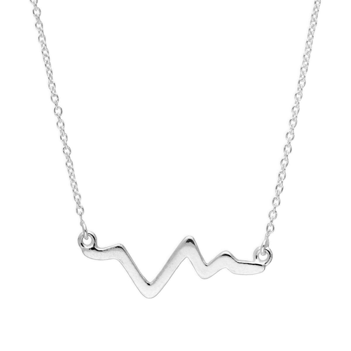 Heartbeat Necklace - Silver