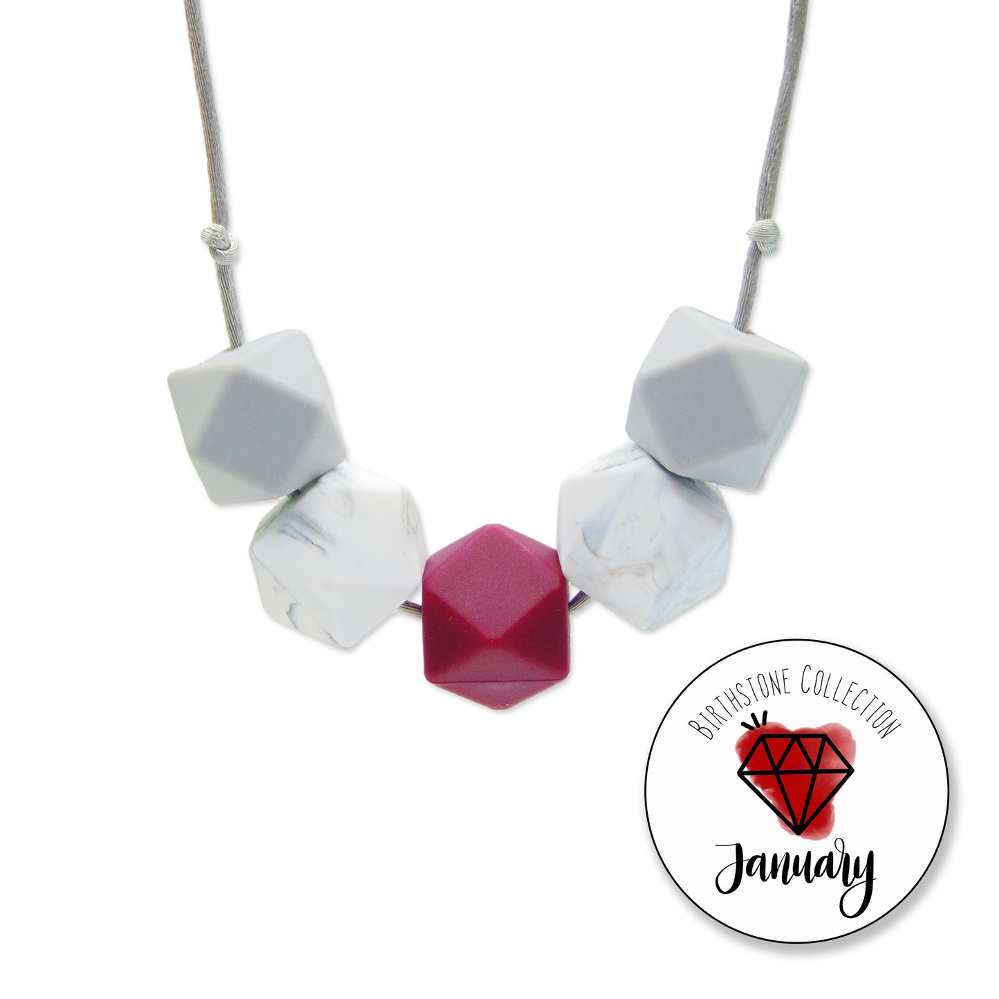 Garnet - January Birthstone Necklace