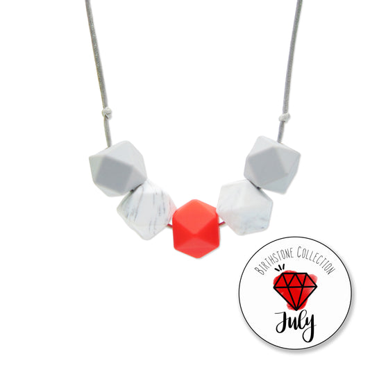 Ruby - July Birthstone Necklace