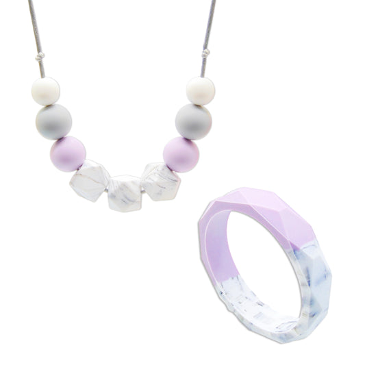 Lavender Fields - Necklace and Bangle Gift Set
