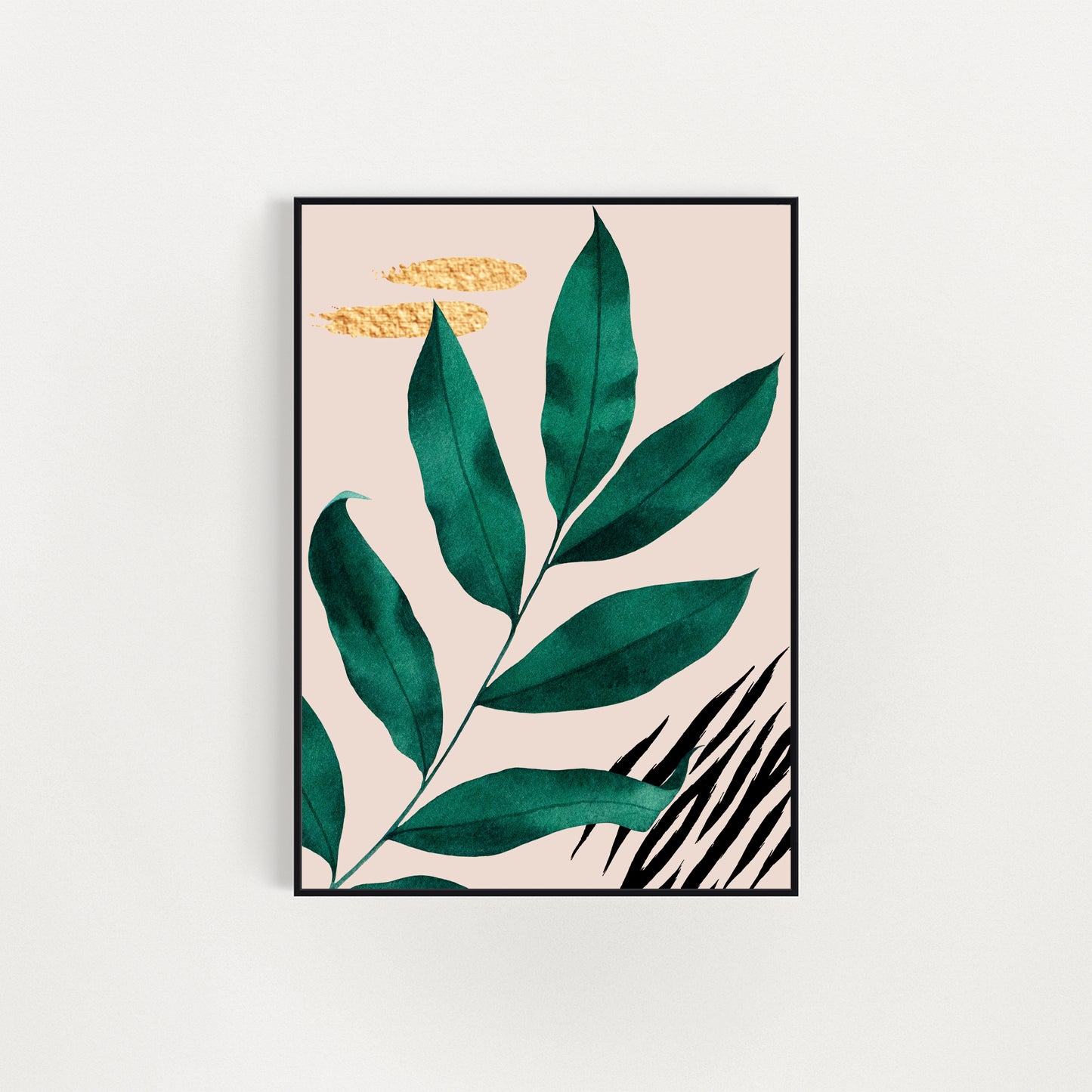 Trio of Jungle Leaf A4 Art Prints