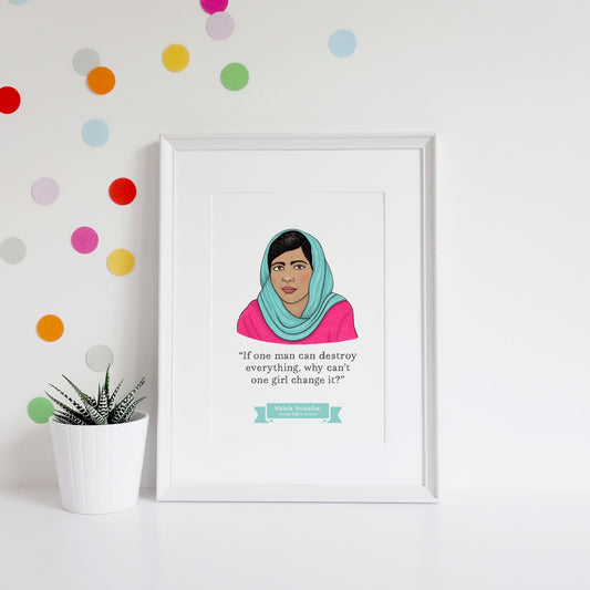 Malala Yousafzai A4 Print