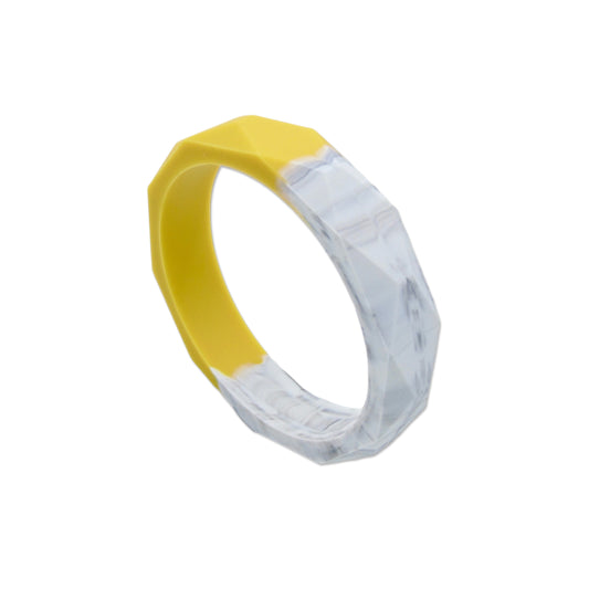 Mustard and Marble Two Tone Bangle