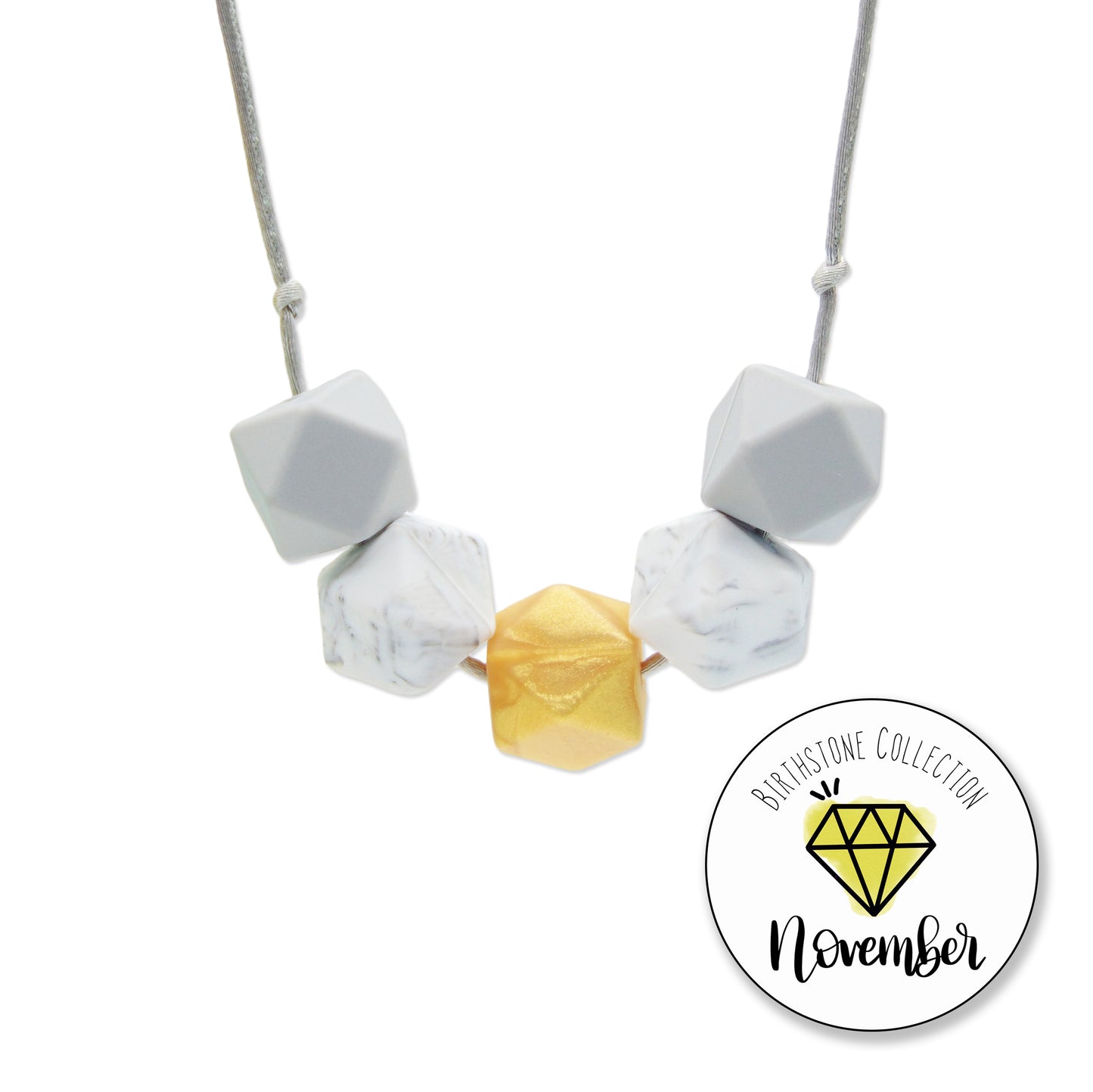 Citrine - November Birthstone Necklace