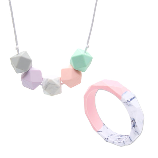 Pretty in Pastel - Necklace and Bangle Gift Set