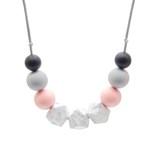 Looking Blush - 9 Bead Necklace