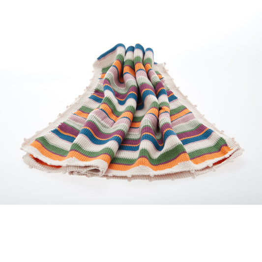 Modern Neutrals Baby Blanket - 100% Fair-trade, Organic Cotton