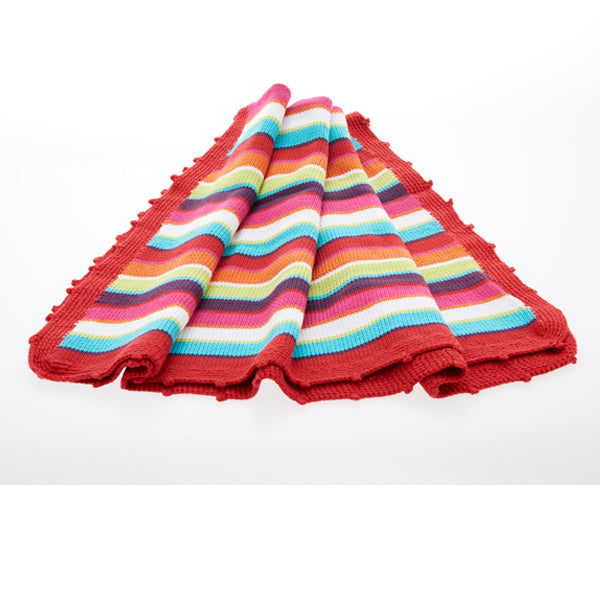 Rainbow Baby Blanket - 100% Fair-trade, Organic Cotton