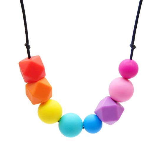 Over the Rainbow - 8 Bead Asymmetrical Necklace