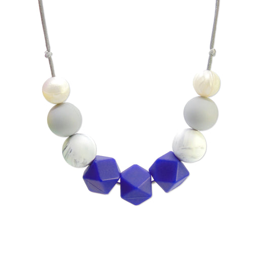 Royal Blue - 9 Bead Necklace