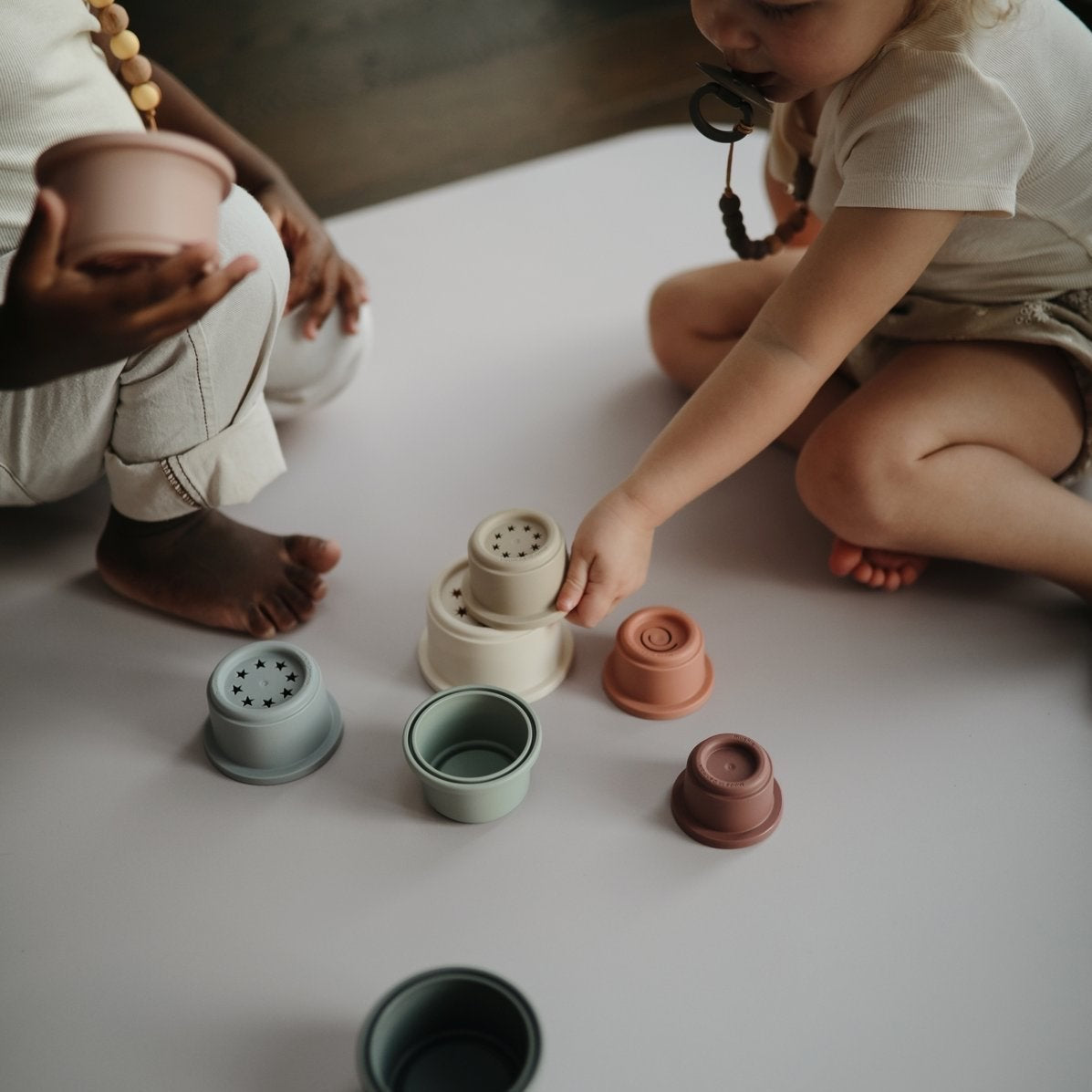 Danish Hygge Stacking Cups - Modern Neutrals