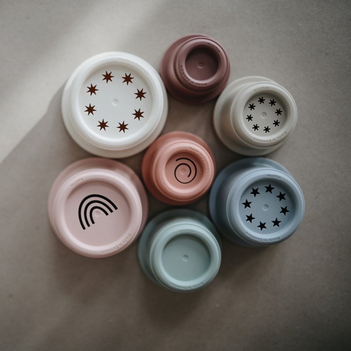 Danish Hygge Stacking Cups - Modern Neutrals