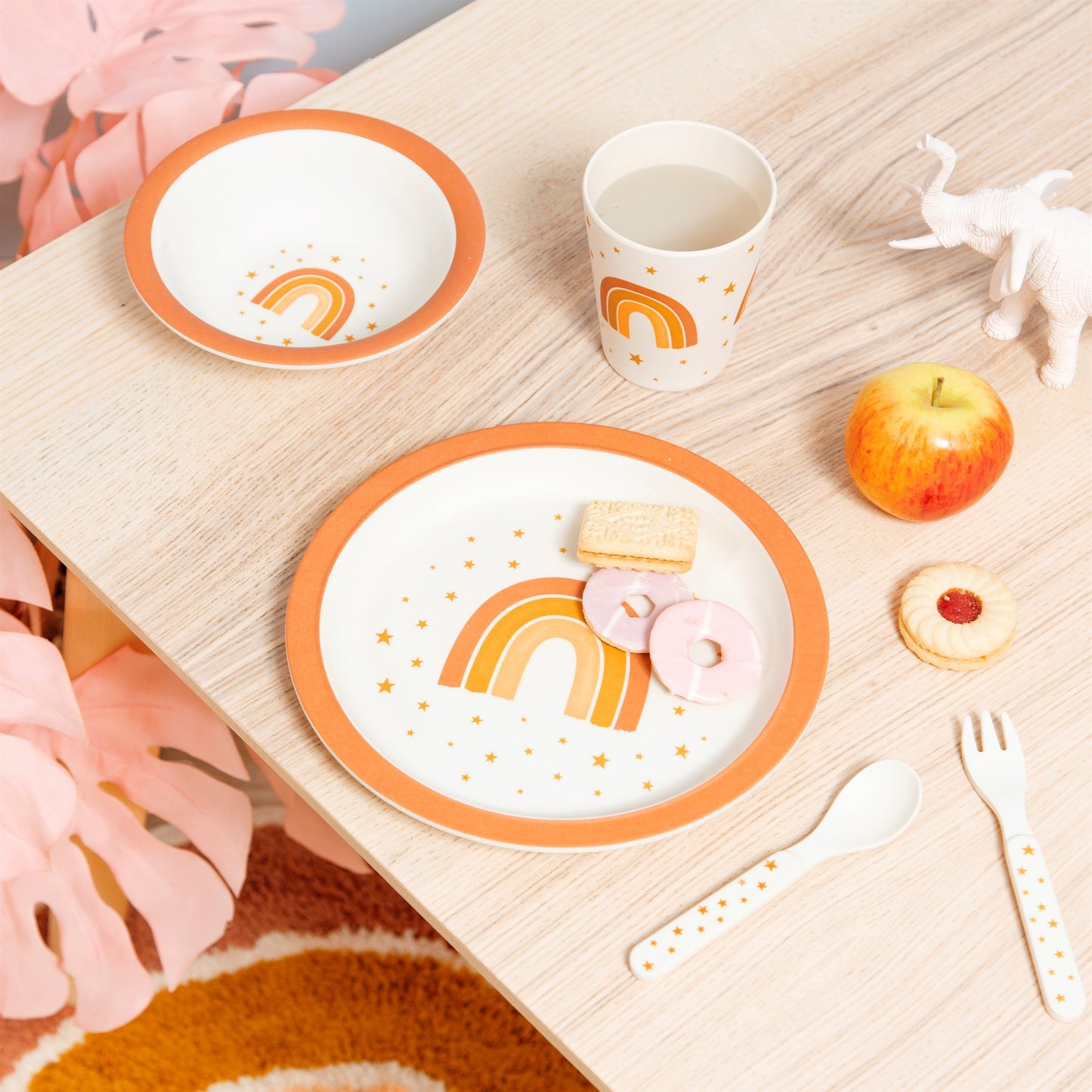 Chasing Rainbows Bamboo Dinner Set