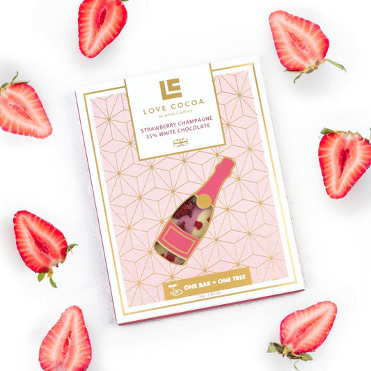 Strawberry Champagne Chocolate Bar