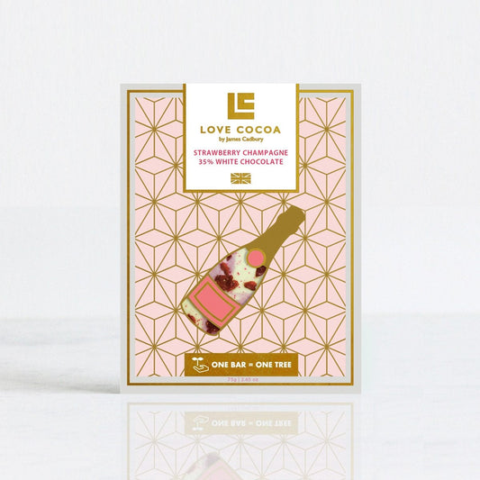 Strawberry Champagne Chocolate Bar