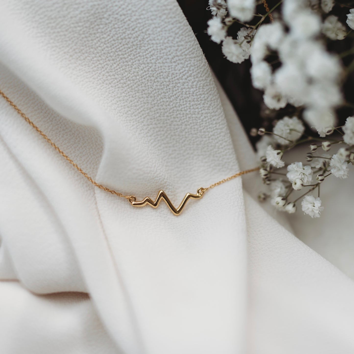 Heartbeat Necklace - Rose Gold