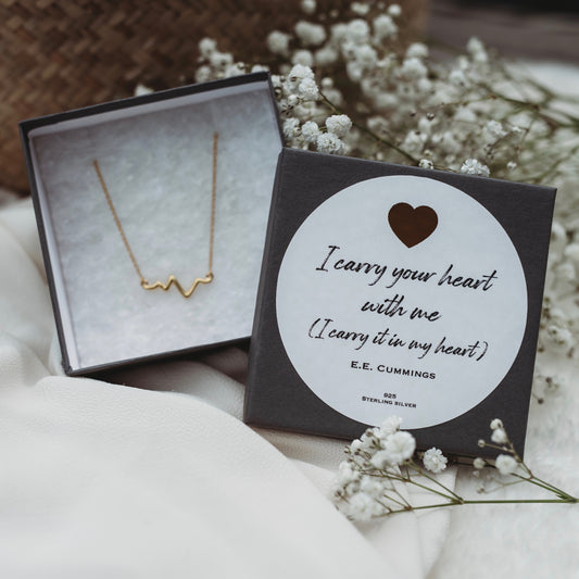 Heartbeat Necklace - Gold