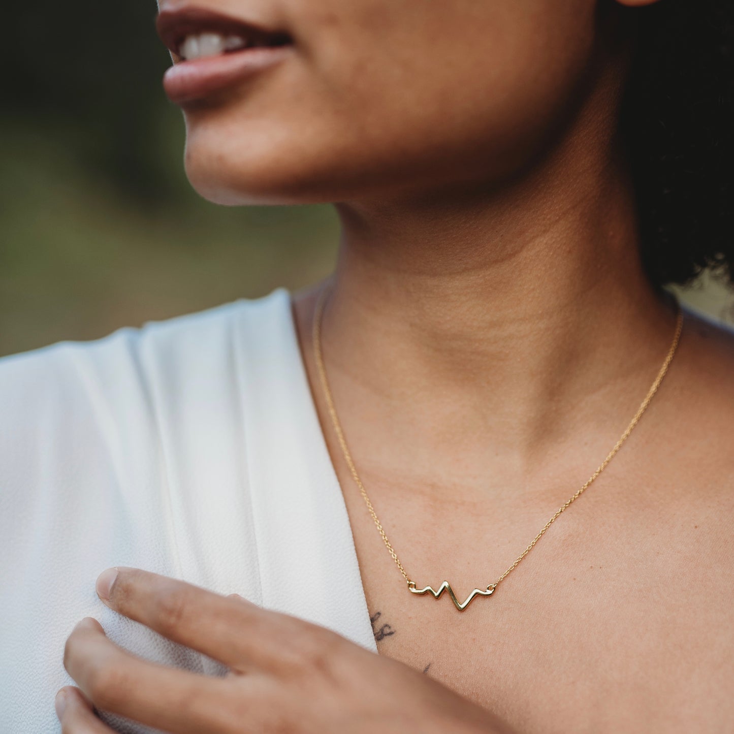 Heartbeat Necklace - Gold