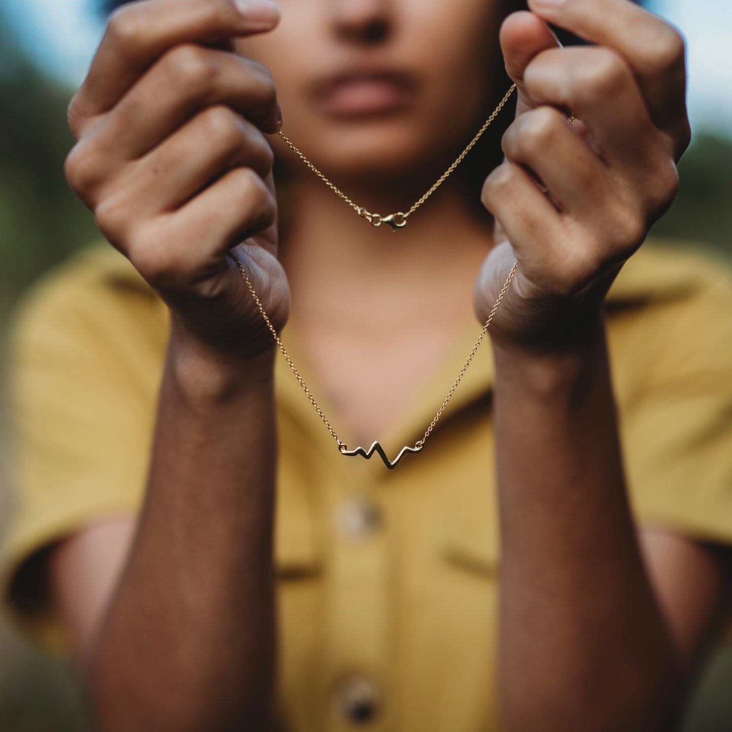 Heartbeat Necklace - Gold